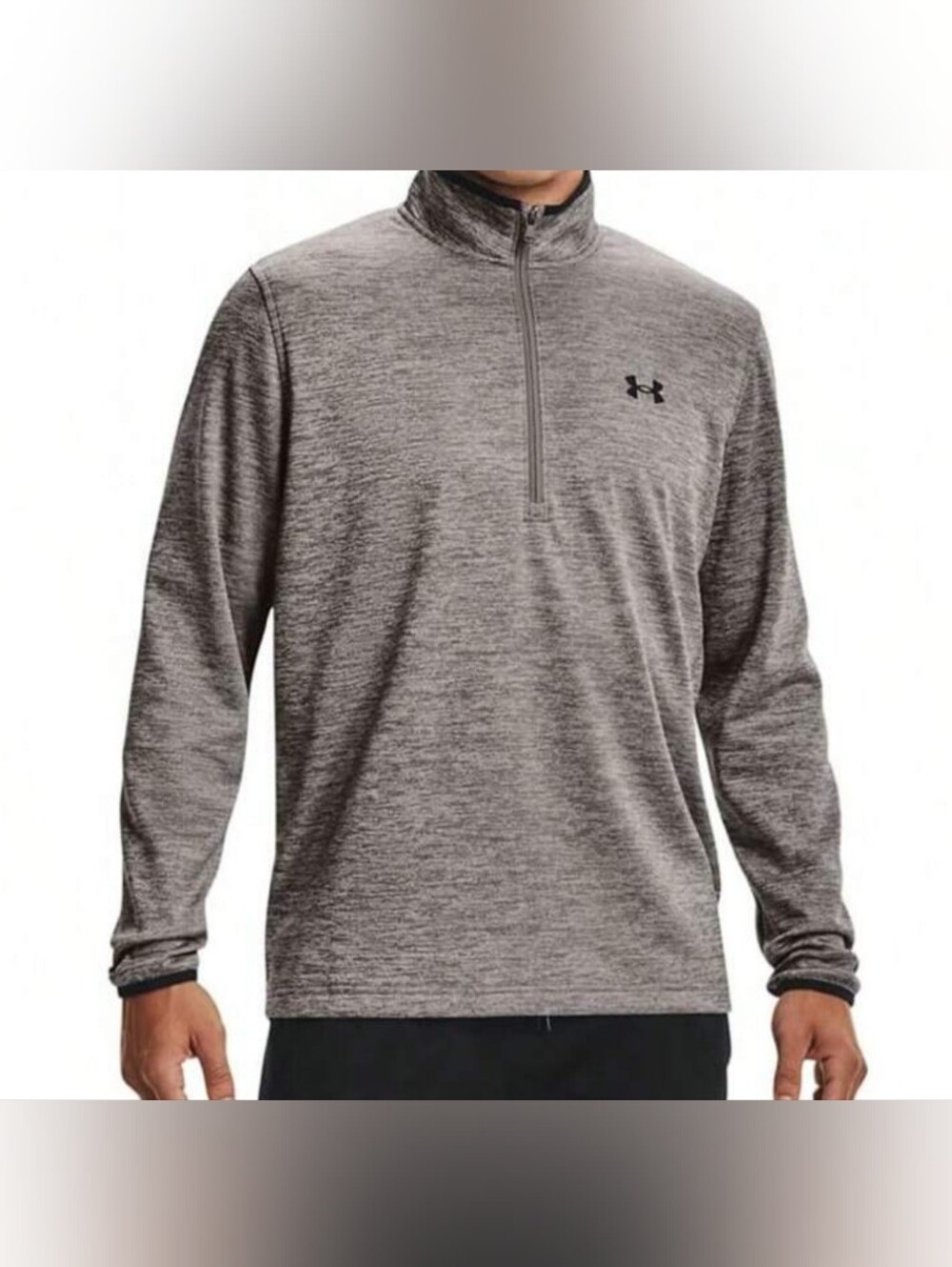 Under Armour Gray Melange 1/4-Zip Performance Pullover